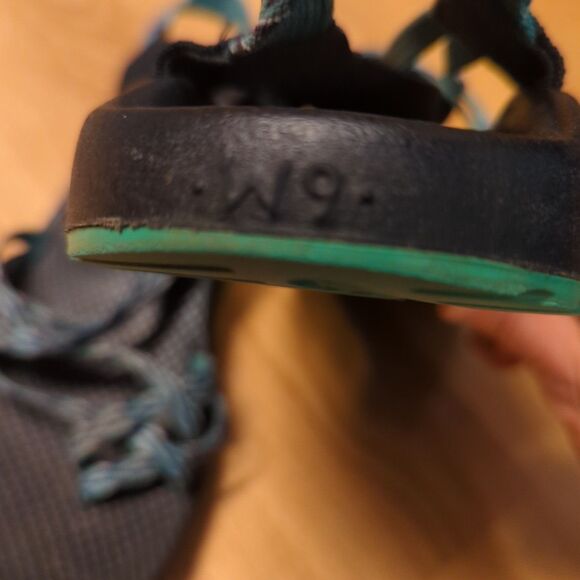Chaco ZX2 Sandals Womens 9 Teal Purple Strappy Outdoor Hiking Open Toe - Picture 7 of 7